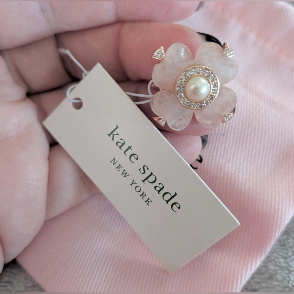 KATE SPADE NEW YORK SPADE FLOWER RING - Picture 4 of 14